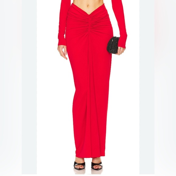 Ronny Kobo Chase‎ Maxi Skirt in Red – Size Large,...